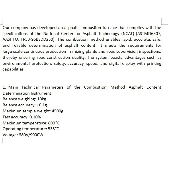 Asphalt Content Tester factory