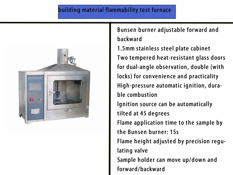 Building Materials Ignitability Tester factory