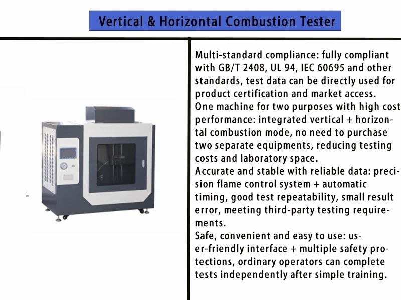 Horizontal And Vertical Flame Tester price