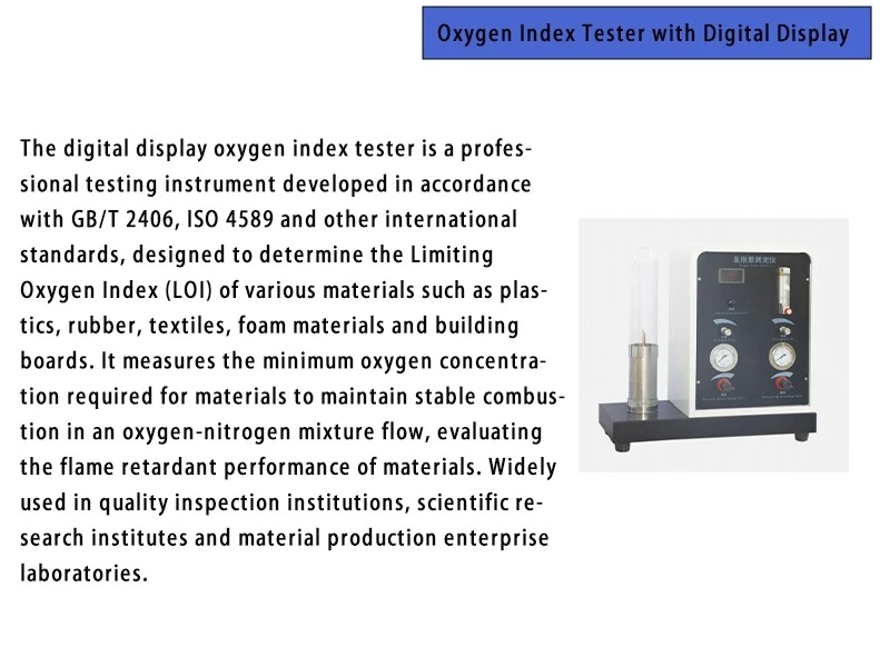 Limiting Oxygen Index Test Apparatus factory