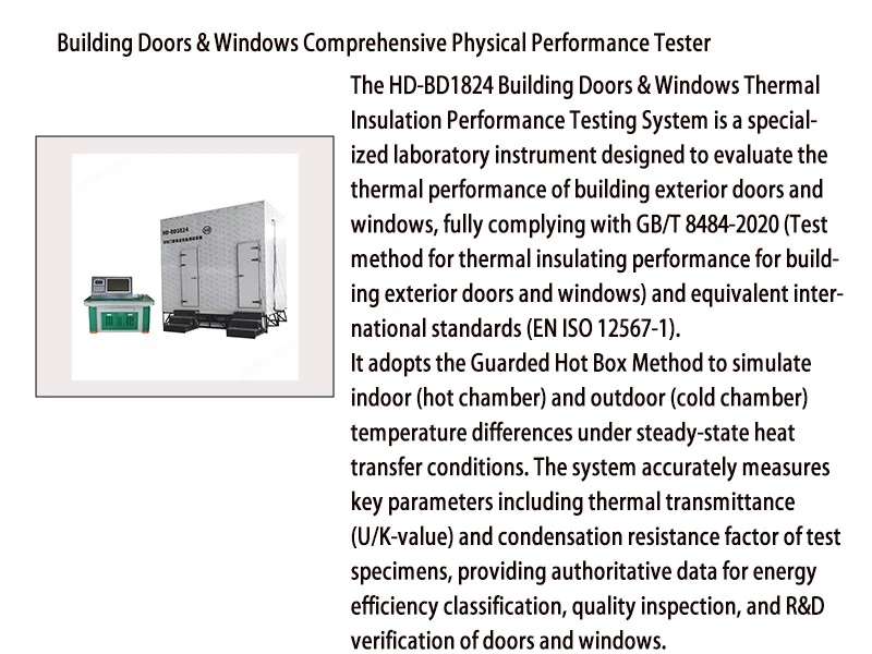 Window Thermal Insulation Testing Machine price